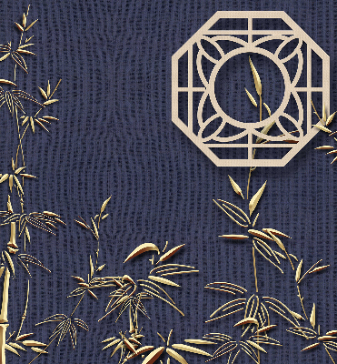 Store enrouleur Le lac derrière les fleurs