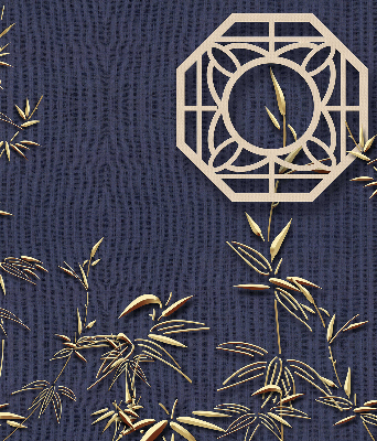 Store enrouleur Le lac derrière les fleurs