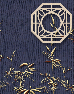 Store enrouleur Le lac derrière les fleurs