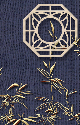 Store enrouleur Le lac derrière les fleurs