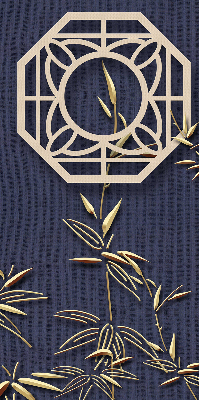 Store enrouleur Le lac derrière les fleurs