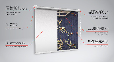 Store enrouleur Le lac derrière les fleurs