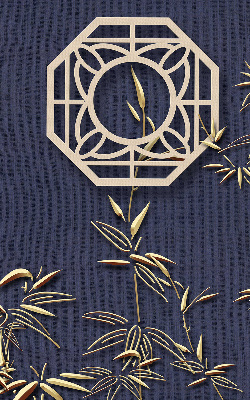 Store enrouleur Le lac derrière les fleurs