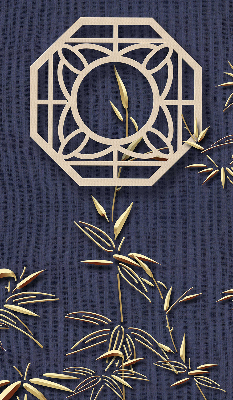 Store enrouleur Le lac derrière les fleurs