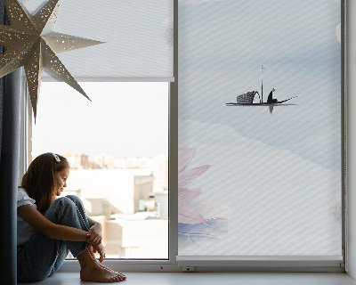 Store intérieur Un pêcheur sur un bateau