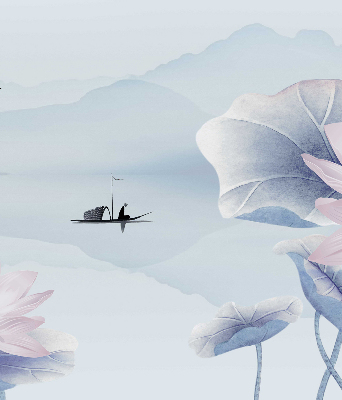 Store intérieur Un pêcheur sur un bateau