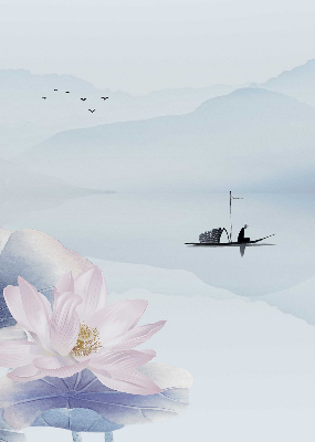 Store intérieur Un pêcheur sur un bateau