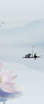 Store intérieur Un pêcheur sur un bateau