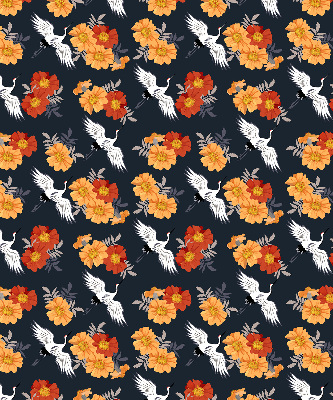 Store enrouleur Fleurs et grues