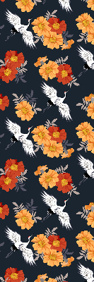 Store enrouleur Fleurs et grues