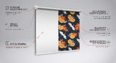 Store enrouleur Fleurs et grues