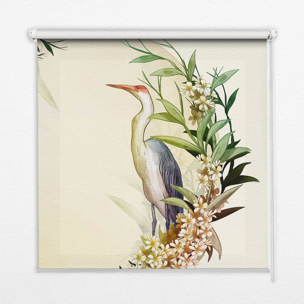 Store intérieur Une grue dans un cercle de verdure