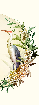 Store intérieur Une grue dans un cercle de verdure