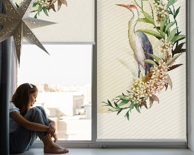 Store intérieur Une grue dans un cercle de verdure