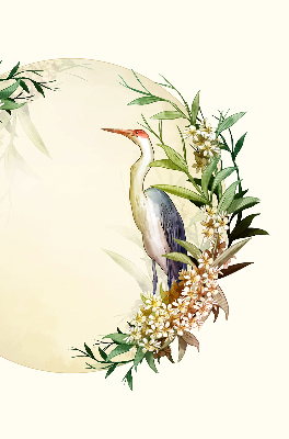 Store intérieur Une grue dans un cercle de verdure