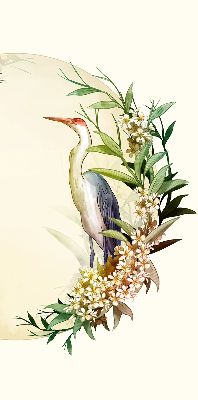 Store intérieur Une grue dans un cercle de verdure