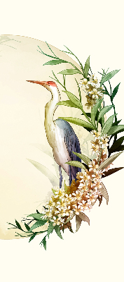 Store intérieur Une grue dans un cercle de verdure