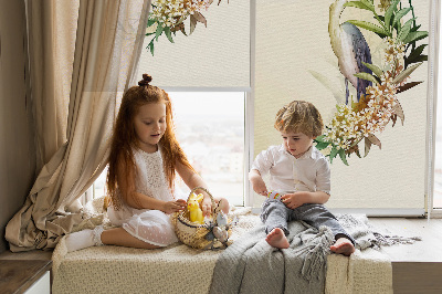 Store intérieur Une grue dans un cercle de verdure
