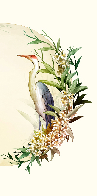 Store intérieur Une grue dans un cercle de verdure