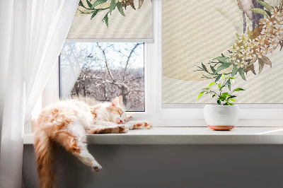 Store intérieur Une grue dans un cercle de verdure