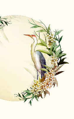 Store intérieur Une grue dans un cercle de verdure