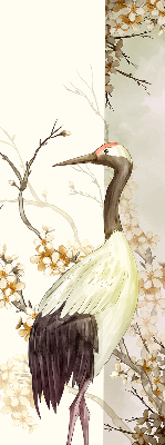 Store enrouleur Une grue dans la brousse