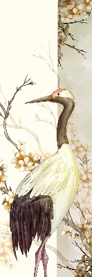 Store enrouleur Une grue dans la brousse