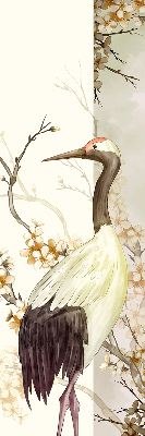 Store enrouleur Une grue dans la brousse