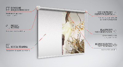 Store enrouleur Une grue dans la brousse