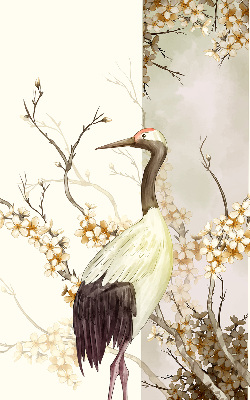 Store enrouleur Une grue dans la brousse