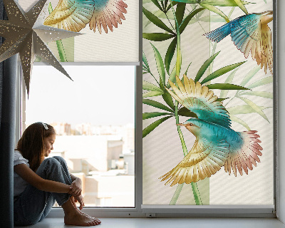 Store intérieur Oiseaux dans les feuilles
