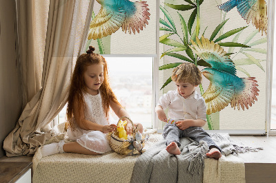 Store intérieur Oiseaux dans les feuilles