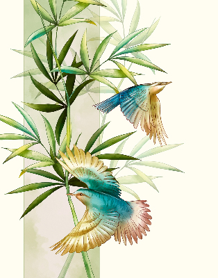 Store intérieur Oiseaux dans les feuilles