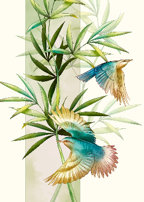 Store intérieur Oiseaux dans les feuilles