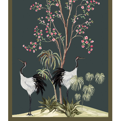 Store enrouleur Oiseaux près du rosier