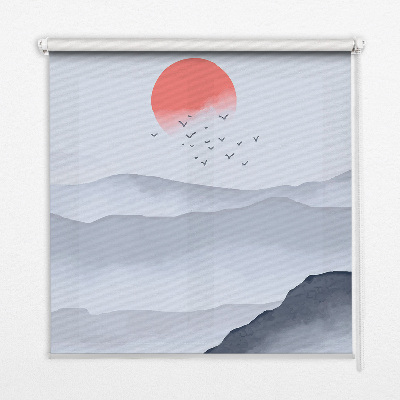 Store intérieur Montagnes dans le brouillard