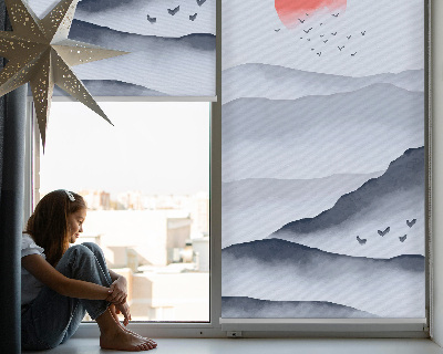 Store intérieur Montagnes dans le brouillard