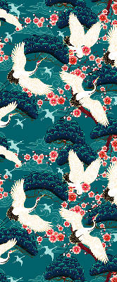 Store enrouleur Un troupeau de grues