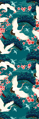 Store enrouleur Un troupeau de grues