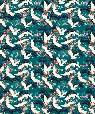 Store enrouleur Un troupeau de grues