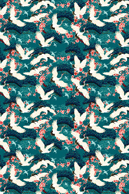 Store enrouleur Un troupeau de grues