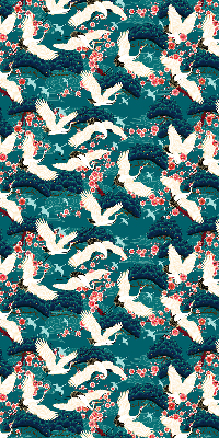 Store enrouleur Un troupeau de grues