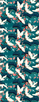 Store enrouleur Un troupeau de grues