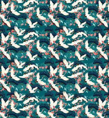 Store enrouleur Un troupeau de grues