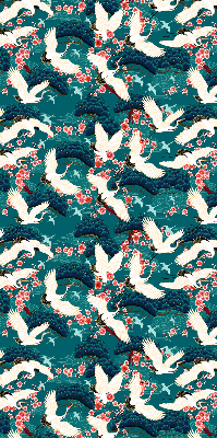 Store enrouleur Un troupeau de grues