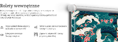 Store enrouleur Un troupeau de grues