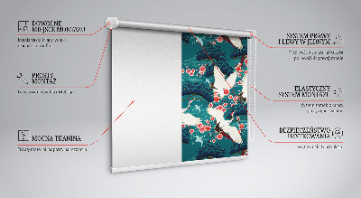 Store enrouleur Un troupeau de grues