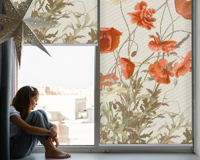 Store intérieur Coquelicots