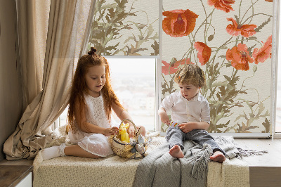 Store intérieur Coquelicots