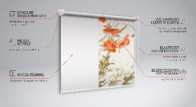 Store intérieur Coquelicots